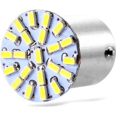 Rabel 24V BA15S 22 smd 3014 P21W 1156 bílá