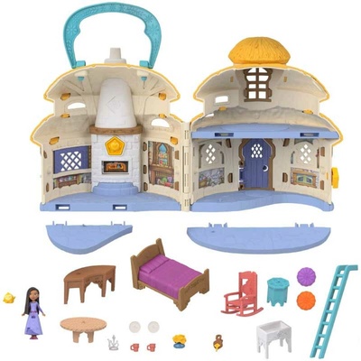 Mattel Disney Wish - Hracia sada pre malé bábiky - Cottage Home, HRH76