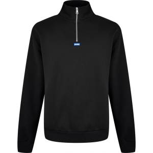 HUGO BOSS Поларена блуза Hugo Men's Quarter-Zip Fleece Top - Black 001