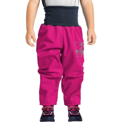 Unuo Batolecí Softshellové kalhoty s fleecem fuchsiové reflexní obrázek Evžen SLIM