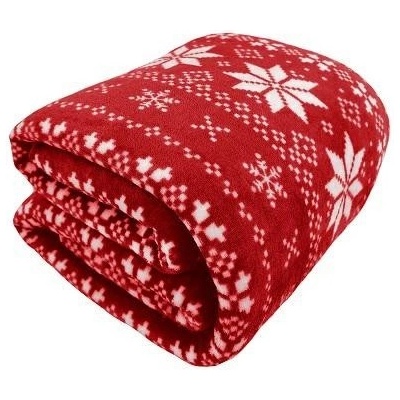 Kontrast Vánoční deka Nordico červená 150x200