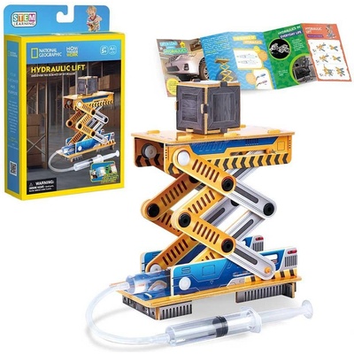 CubicFun 3D пъзел National Geographic STEM Хидравличен асансьор (1011089F)