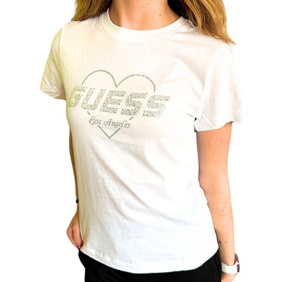 Guess Narciso CN T-shirt V5GI10K9RM1-G011 Bílá