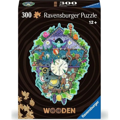 Ravensburger - Puzzle Wooden outline puzzle: Cuckoo clock - 300 piese