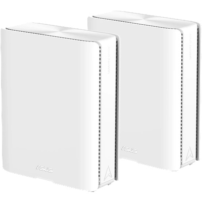 Меш система, Asus Mesh WiFi system, ZenWiFi BQ16 2PK, BE25000, Quad-Band, up to 740m2, Quad-Core 2.6GHz CPU, 256MB/2GB Flash/RAM, 10G dual-port, (90IG08K0-MO3N2V)