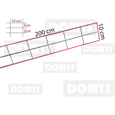DOMYS Gabionová síť 200x10 cm (oko 10x5)