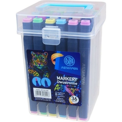 AstraPen obojstranné umelecké fixky 36ks mix farieb 207023014