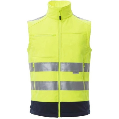 Payper Vesta TRAFFIC HV softshell žltá HV/tmavomodrá