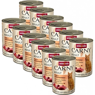 Animonda Carny Adult Morka a kuracia pečeň 12 x 400 g