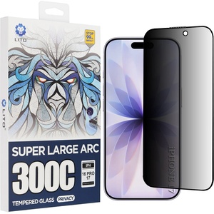 LITO Протектор за iPhone 17 / iPhone 16 Pro - Lito - D+ Max Privacy 300C - Черен