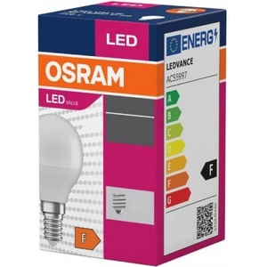  Светодиодна LED крушка Osram E14 4.9w=40w Cool White топче