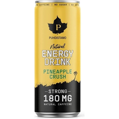 Puhdistamo Natural Energy Drink Strong Ananás 330 ml