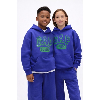 GAP detská mikina VintageSoft tmavomodrá
