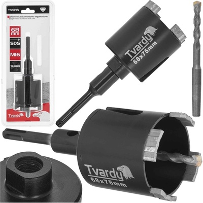 Vrták diamantový korunkový so stredovým vrtákom, priemer 68 mm, upínanie SDS+, M16, TVARDY