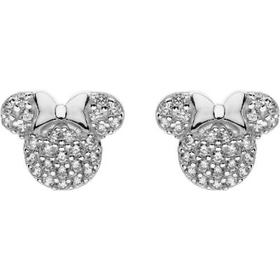 Disney strieborné náušnice kôstky Minnie Mouse so zirkónmi ES00049SZWL.CS