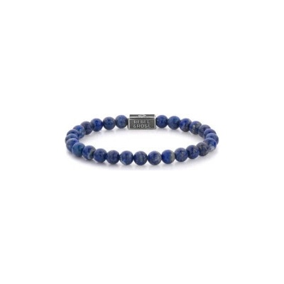 Rebel & Rose unisex náramek Lapis Lazuli 6 mm RR-6S002-S-M