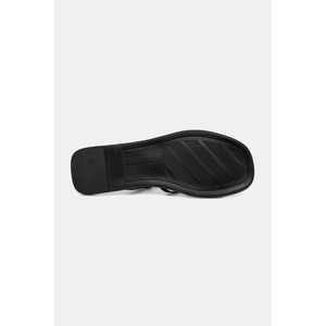 Tommy Hilfiger сандали дамски от кожа FLAT STRAPPY SANDAL LTH (FW0FW09220) - answear - 132,98 лв