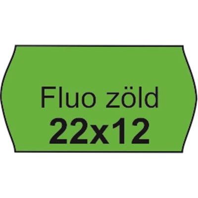Ленти за ценообразуване, 22x12 FLUO зелени 5998377100216 (5998377100216)
