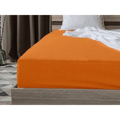 Textilomanie Jersey prostěradlo s lycrou oranžové 90x200