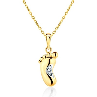 Savicki Náhrdelník zlatý diamanty SAVN82043 Y C