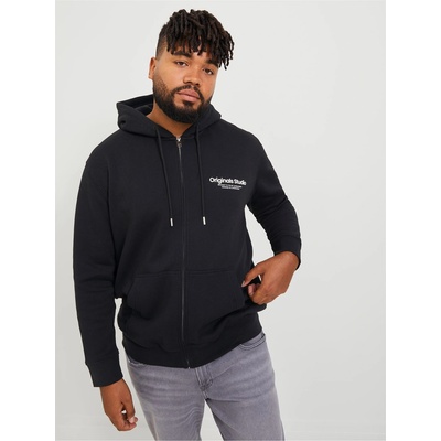 JACK & JONES Суичър Jack and Jones Men's Vest Zip Hoodie - Black