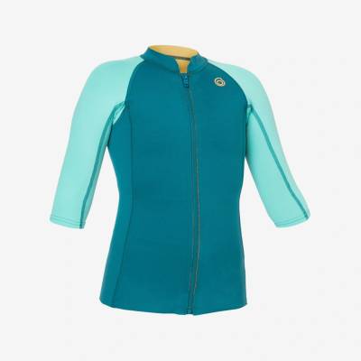 DECATHLON 1,5 mm UV SS tyrkysový Detský top
