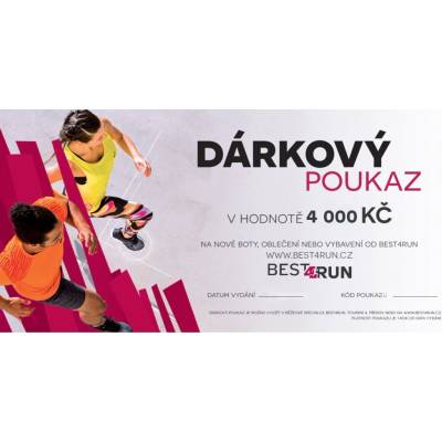 Dárkový poukaz Best4Run 4 000 Kč