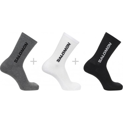 Salomon Everyday Crew 3-Pack LC2086200 black white med grey melange