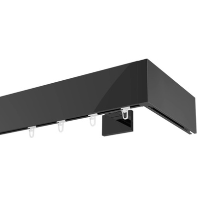 Marcin Dekor Garniža Top Line čierna lesklá jednoduchá 160 - 600 cm