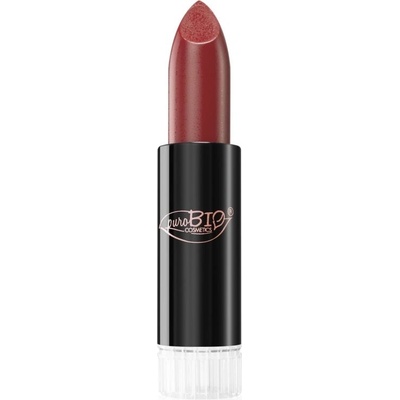 puroBIO cosmetics Náhradní náplň do rtěnky polomatná 104 rosa pesca 4,4 g