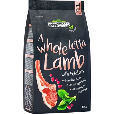Greenwoods jehněčí s bramborami špenátem a brusinkami 1,5 kg