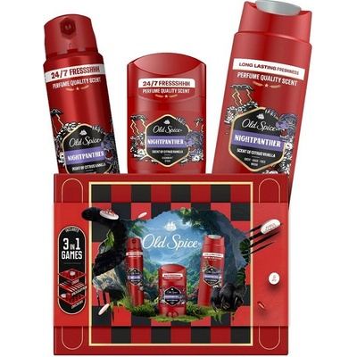 Old Spice Nightpanter sprchový gél 250 ml + deostick 50 ml + deospray 150 ml darčeková sada