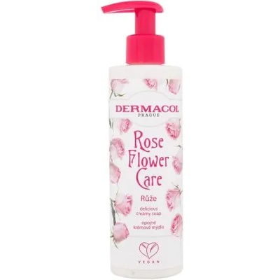 Dermacol Rose Flower Care Creamy Soap 250 ml подхранващ кремообразен сапун за ръце за жени