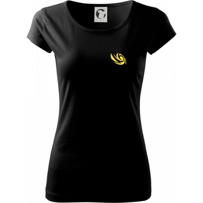 Vortex logo na prso Pure dámske tričko Čierna