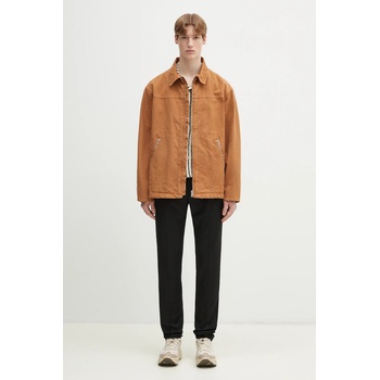 MM6 Maison Margiela Памучна риза MM6 Maison Margiela в кафяво преходен модел SH0AM0048 (SH0AM0048)