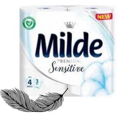 Milde бяла тоалетна хартия 4бр. sensitive (Mi78-63)