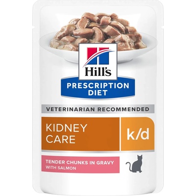 Hill's HILL'S PD Prescription Diet Feline k/d сьомга 85 г - пакетче