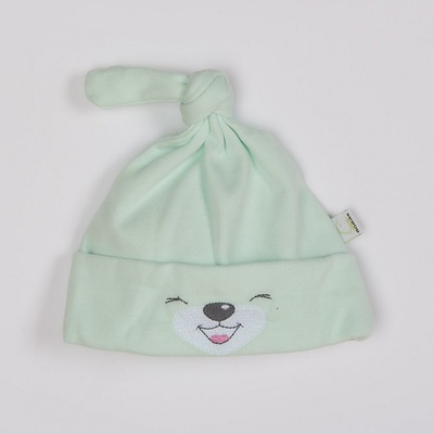 Bobas Fashion bavlněná čepička Lucky zelená