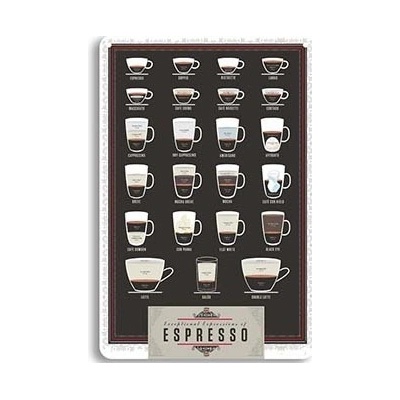 Ceduľa Coffee Menu