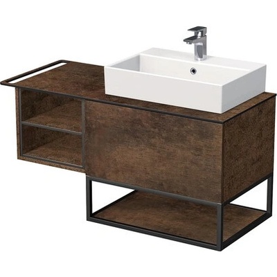 NATUREL Koupelnová skříňka pod umyvadlo Naturel Oxo 110x58x50 cm měď mat OXO110P701ZKDLM - OXO110P701ZKDLM