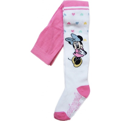 EplusM dievčenské pančuchy Minnie Mouse so srdiečkami Disney Svetlo modrá