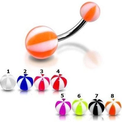 Šperky4U piercing do pupíku banánek BA01009-WB