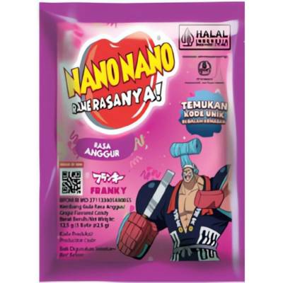 Nano Nano One Piece Grape Candy 12,5 g