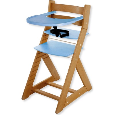 Hajdalánek Rostoucí židle Ela velký pultík dub světlý / modrá
