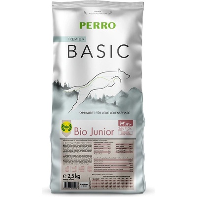 Perro Basic Bio Junior Hydina & Zelenina 2,5 kg