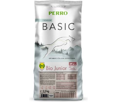 Perro Basic Bio Junior Hydina & Zelenina 2,5 kg