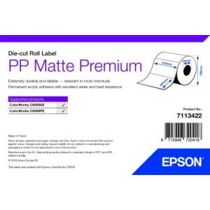 Epson Epson PP Matte Label Premium, щанцована ролка, 210mm x 297mm, 184 етикета (7113422)
