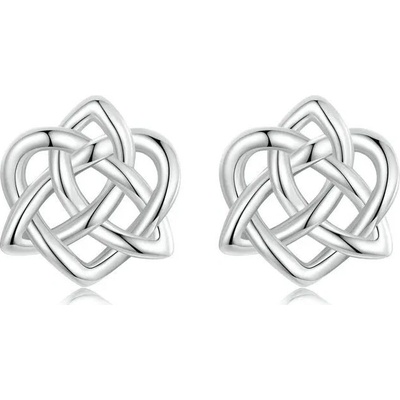 Grace Silver Jewellery stříbrné náušnice Keltský uzel E-BSE958/183 stříbrná