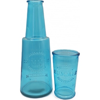 Dakls Karafa se skleničkou modrá 800 ml + 280 ml