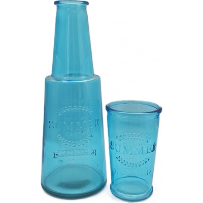 Dakls Karafa se skleničkou modrá 800 ml + 280 ml